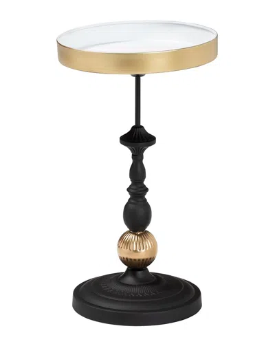 Baxton Studio Javion Modern Glam Round Accent Side Table In Multi