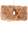 Baxton Studio Jeneth Natural Rattan Pendant Lampshade In Nude