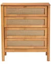 Baxton Studio Jenn Japandi 4-drawer Chest