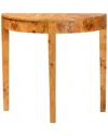 Baxton Studio Jihan Contemporary Half-moon Console Table