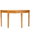 Baxton Studio Jihan Contemporary Half-moon Large Console Table