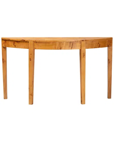 Baxton Studio Jihan Contemporary Half-moon Large Console Table