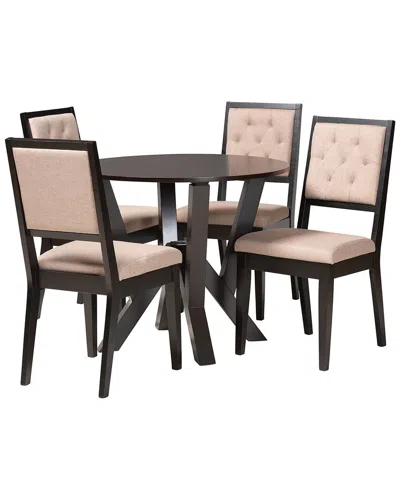 Baxton Studio Kai Modern 5pc Dining Set