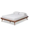 Baxton Studio Karine Full Size Platform Bed Frame In White