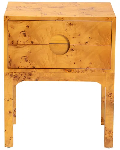 BAXTON STUDIO BAXTON STUDIO KAYLA MODERN & CONTEMPORARY WOOD 2-DRAWER NIGHTSTAND