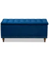 Baxton Studio Kaylee Button-storage Ottoman Bench