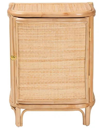 Baxton Studio Kiara Bohemian Natural Rattan Nights
