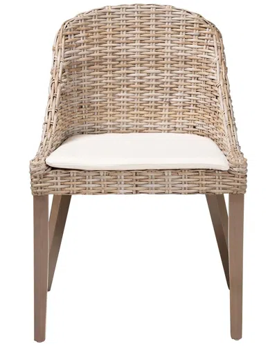 Baxton Studio Lara Bohemian Wood Dining Chair In Neutral