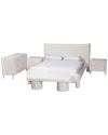 Baxton Studio Laria Modern Teddy-bear Queen Size 5pc Bedroom Set
