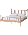 Baxton Studio Laurent Queen Platform Spindle Bed Frame In Brown
