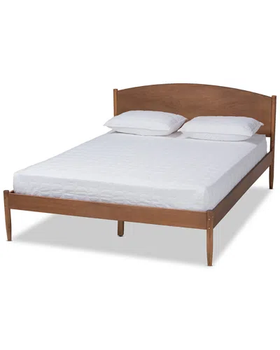 Baxton Studio Leanora Queen Size Platform Bed