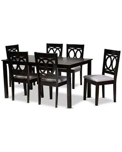 Baxton Studio Lenoir 7pc Dining Set In Black