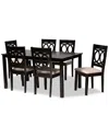 Baxton Studio Lenoir 7pc Dining Set