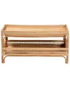 Baxton Studio Lombok Modern Bohemian Rattan Coffee Table