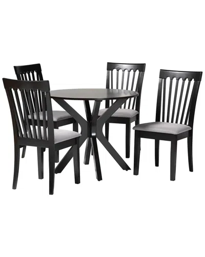 BAXTON STUDIO BAXTON STUDIO LORE MODERN 5PC DINING SET