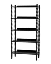 Baxton Studio Lucera Bobbin Display Shelf In Black