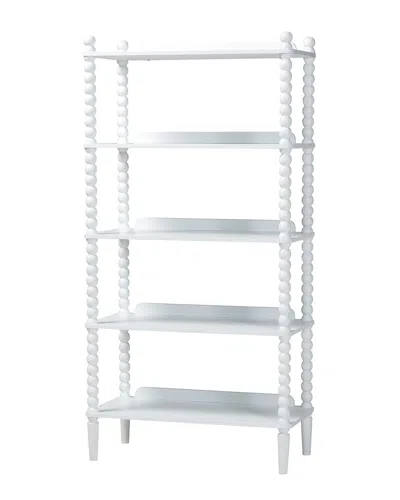 Baxton Studio Lucera Bobbin Display Shelf In White
