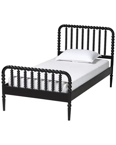 Baxton Studio Lucera Mid-century Full Size Bobbin Bed In Multi