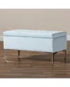 Baxton Studio Mabel Storage Ottoman