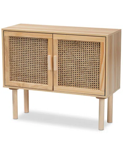BAXTON STUDIO BAXTON STUDIO MACLEAN RATTAN 2-DOOR SIDEBOARD BUFFET