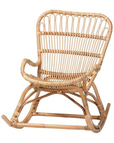 Baxton Studio Mahin Rattan Rocking Chair
