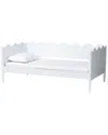 Baxton Studio Malaya Modern Twin Daybed With Scalloped Edges