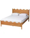 Baxton Studio Malaya Modern Queen Platform Bed With Scalloped Edges