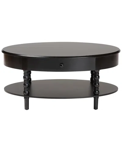 Baxton Studio Malinda Classic 1-drawer Coffee Table With Spindle Legs