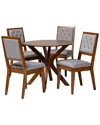 Baxton Studio Kala Modern 5pc Dining Set