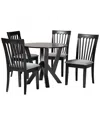Baxton Studio Bailey Modern 5pc Dining Set
