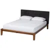 Baxton Studio Devan Mid-century Modern Queen Size Platform Bed In White