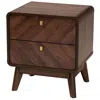 Baxton Studio Markell 2-drawer Nightstand