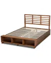 Baxton Studio Milana 4-drawer Queen Platform Storage Bed In Grey