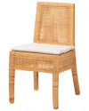 Baxton Studio Morris Bohemian Rattan Dining Chair