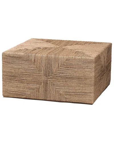 Baxton Studio Nakita Japandi Seagrass Coffee Table In Brown