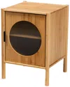 Baxton Studio Naresh Mid-century Modern 1-door End Table