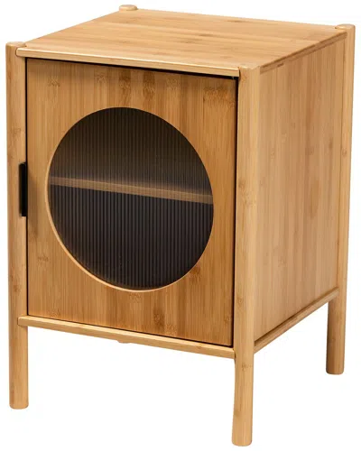 Baxton Studio Naresh Mid-century Modern 1-door End Table