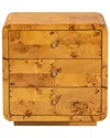 Baxton Studio Netra Contemporary 3-drawer Nightstand