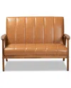 Baxton Studio Nikko Loveseat In Tan