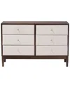 Baxton Studio Nikolai Mid-century 6-drawer Dresser