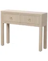 Baxton Studio Noah Grasscloth 2-drawer Console Table In Brown
