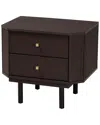 Baxton Studio Norwood Modern Two-tone 2-drawer End Table