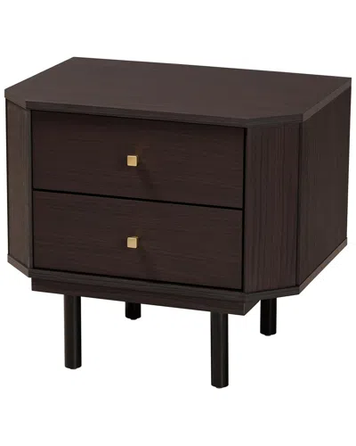 Baxton Studio Norwood Modern Two-tone 2-drawer End Table