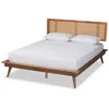 Baxton Studio Nura Walnut Brown Full Size Platform Bed In Brown