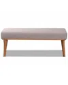Baxton Studio Odessa Dining Bench In Grey
