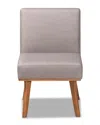 Baxton Studio Odessa Dining Chair In Grey