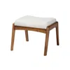 Baxton Studio Roxy Mid-century Modern Upholstered Ottoman