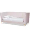 Baxton Studio Oksana Twin Daybed In Pink