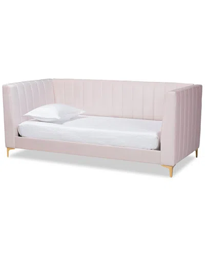 Baxton Studio Oksana Twin Daybed In Pink