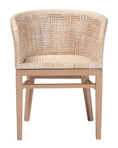 Baxton Studio Papua Modern Wood Dining Chair In Neutral
